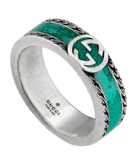 gucci sterling silver double g ring